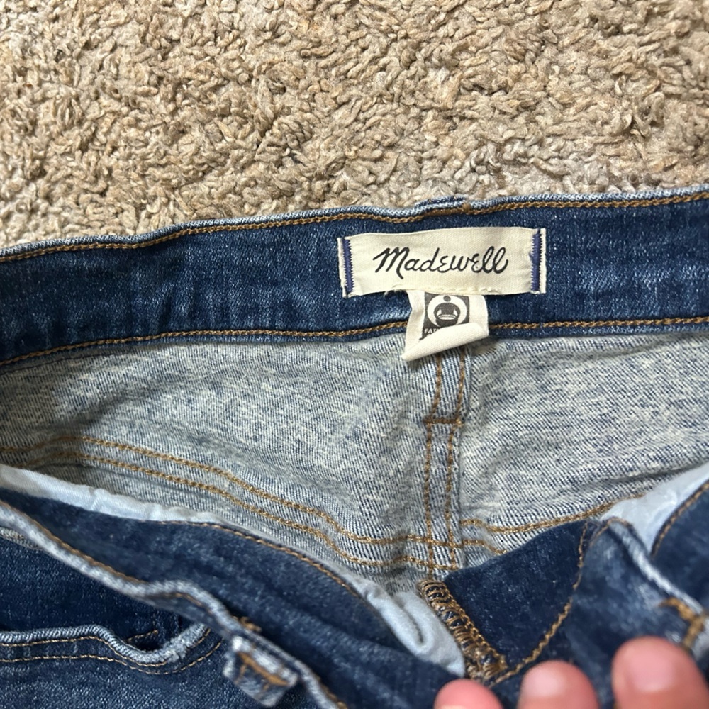Madewell Women's Dark Blue Straight-Leg Jeans The Perfect Vintage Size 27 Casual - Picture 4 of 9